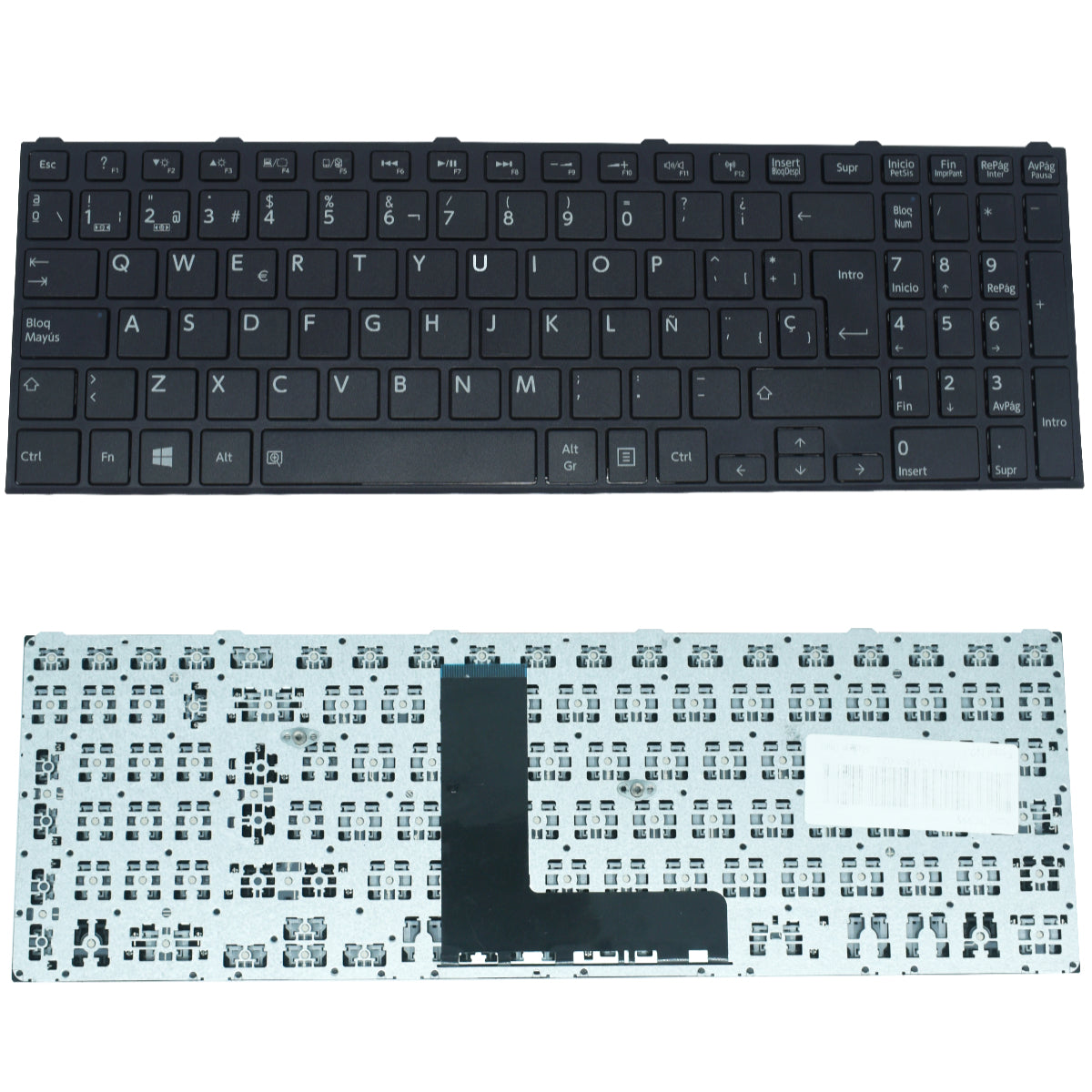 TEC555 Teclado color Negro (SP) para Toshiba Satellite C50-b C50d-b C55-b C55d-b C70-b - Tecnología AltérCo
