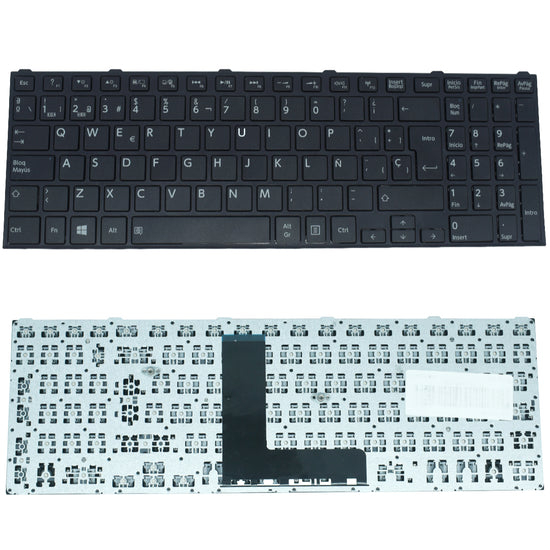 TEC555 Teclado color Negro (SP) para Toshiba Satellite C50-b C50d-b C55-b C55d-b C70-b