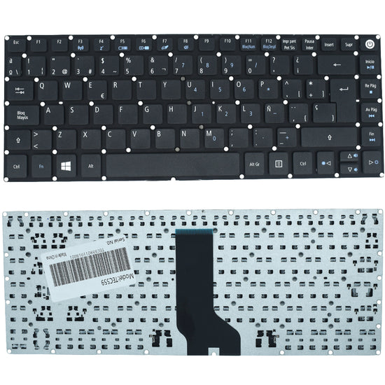 TEC559 Teclado color Negro (SP) para ACER ASPIRE E5- 473 E15  E5-573G  E582P 573G-56AV 507H 54G6