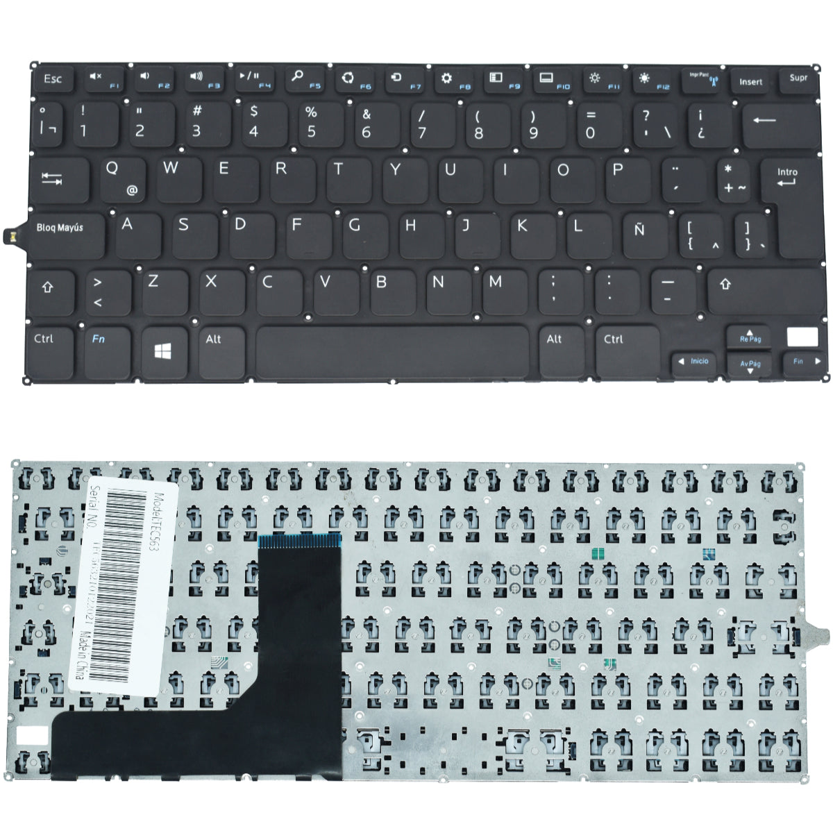 TEC563 Teclado color Negro (SP) para DELL INSPIRON 11-3147 / 11-3148 - Tecnología AltérCo