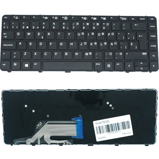 TEC565 Teclado color Negro (SP) para HP Probook 430 G3 , 430 G4 , 440 G3 , 440 G4 , 445 G3 , 640 G2 , 645 G2