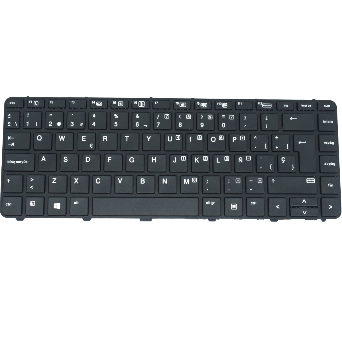 TEC565 Teclado color Negro (SP) para HP Probook 430 G3 , 430 G4 , 440 G3 , 440 G4 , 445 G3 , 640 G2 , 645 G2 - Tecnología AltérCo