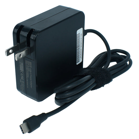 USBC-65WB Adaptador de Corriente USB-C 65W 20V/3.25A (Type C) * CON PD COLOR NEGRO